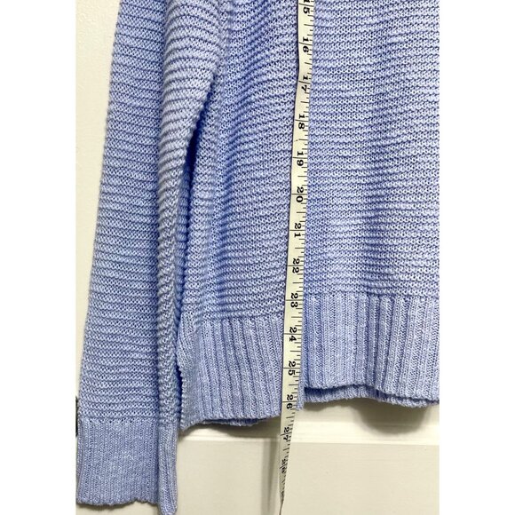 Eileen Fisher Linen-Cotton Raglan-Sleeve Sweater M - Picture 9 of 14